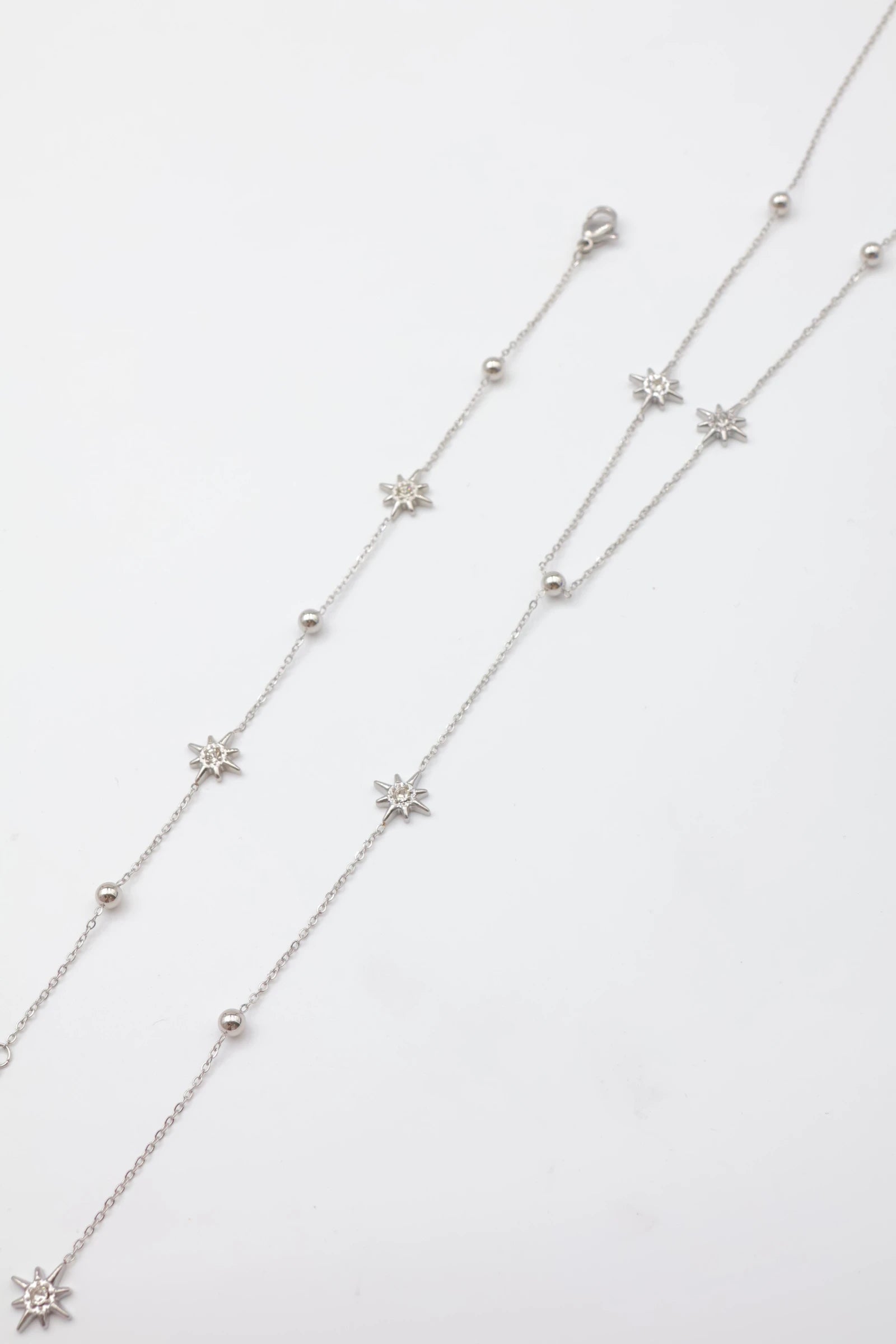 Parure de bijoux en acier inoxydable - ARGENT