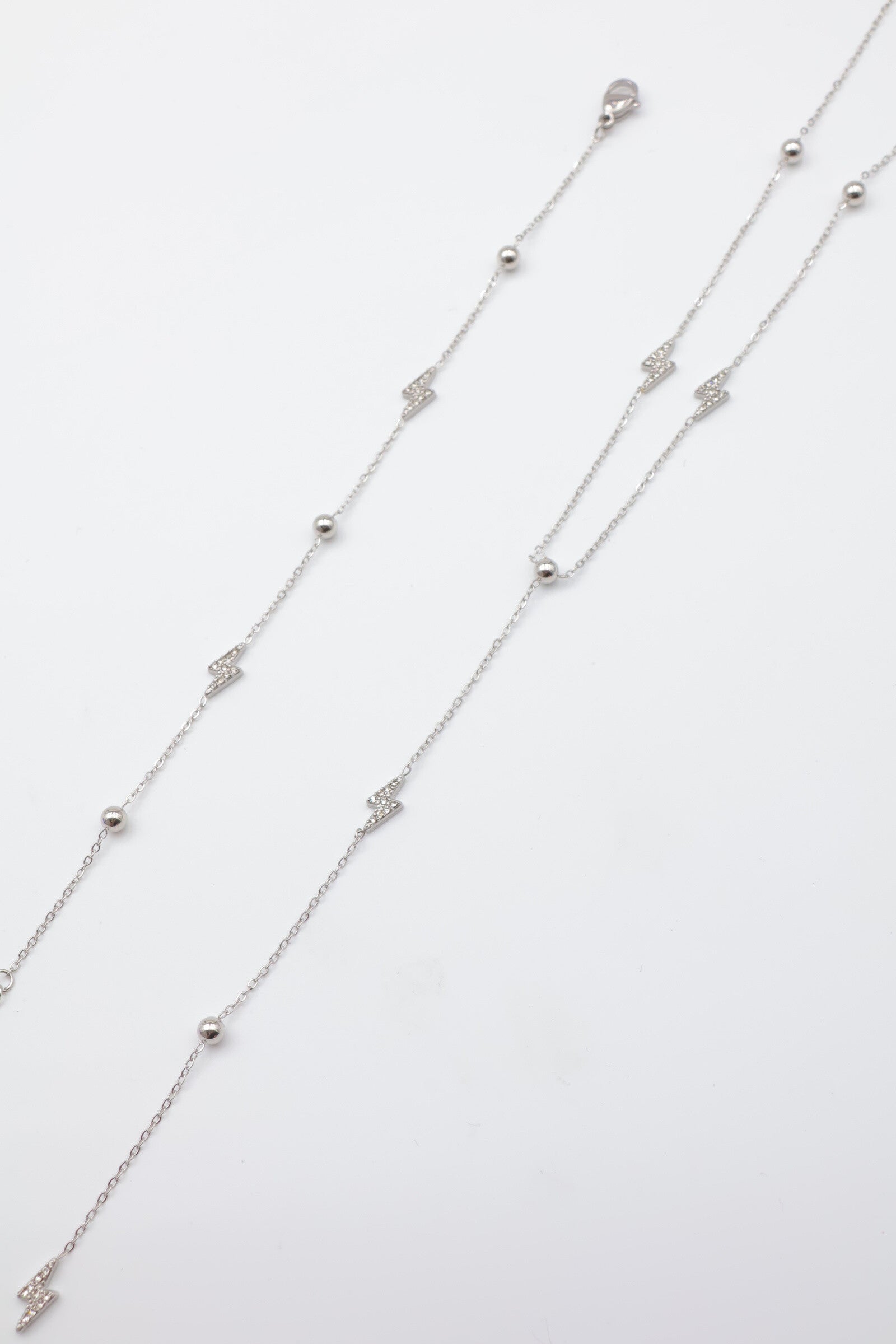 Parure de bijoux en acier inoxydable - ARGENT