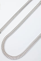 Parure de bijoux en acier inoxydable - ARGENT