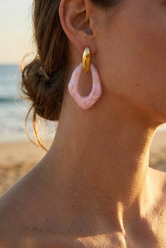 Boucles d’oreilles en acier inoxydable