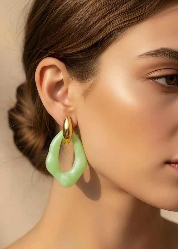 Boucles d’oreilles en acier inoxydable