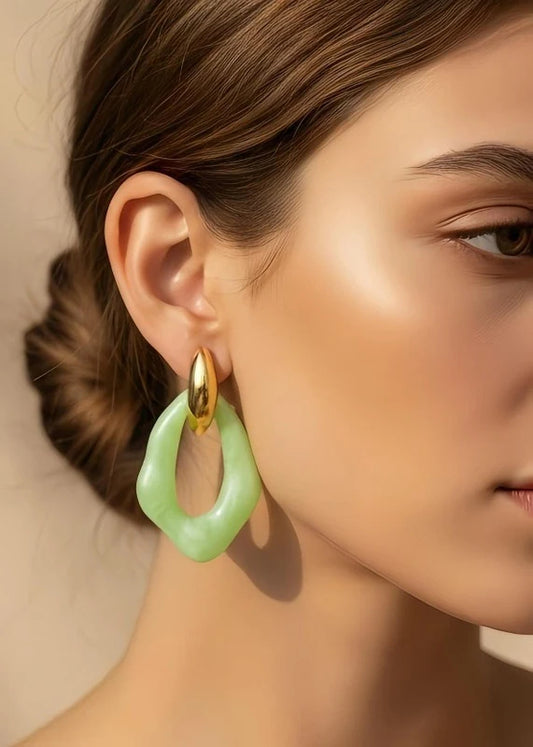 Boucles d’oreilles en acier inoxydable