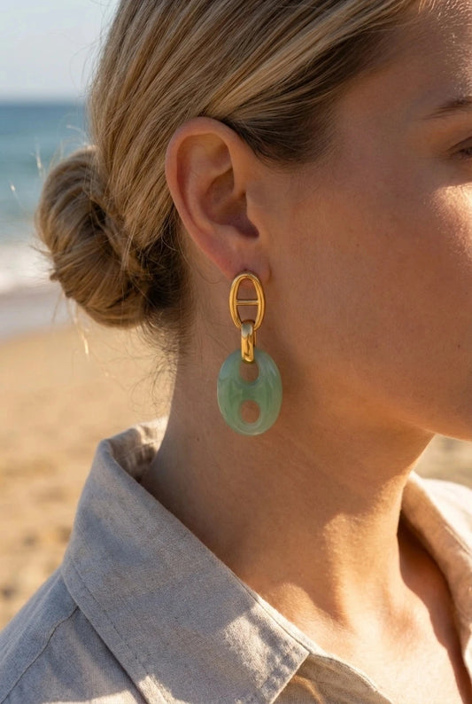 Boucles d’oreilles en acier inoxydable