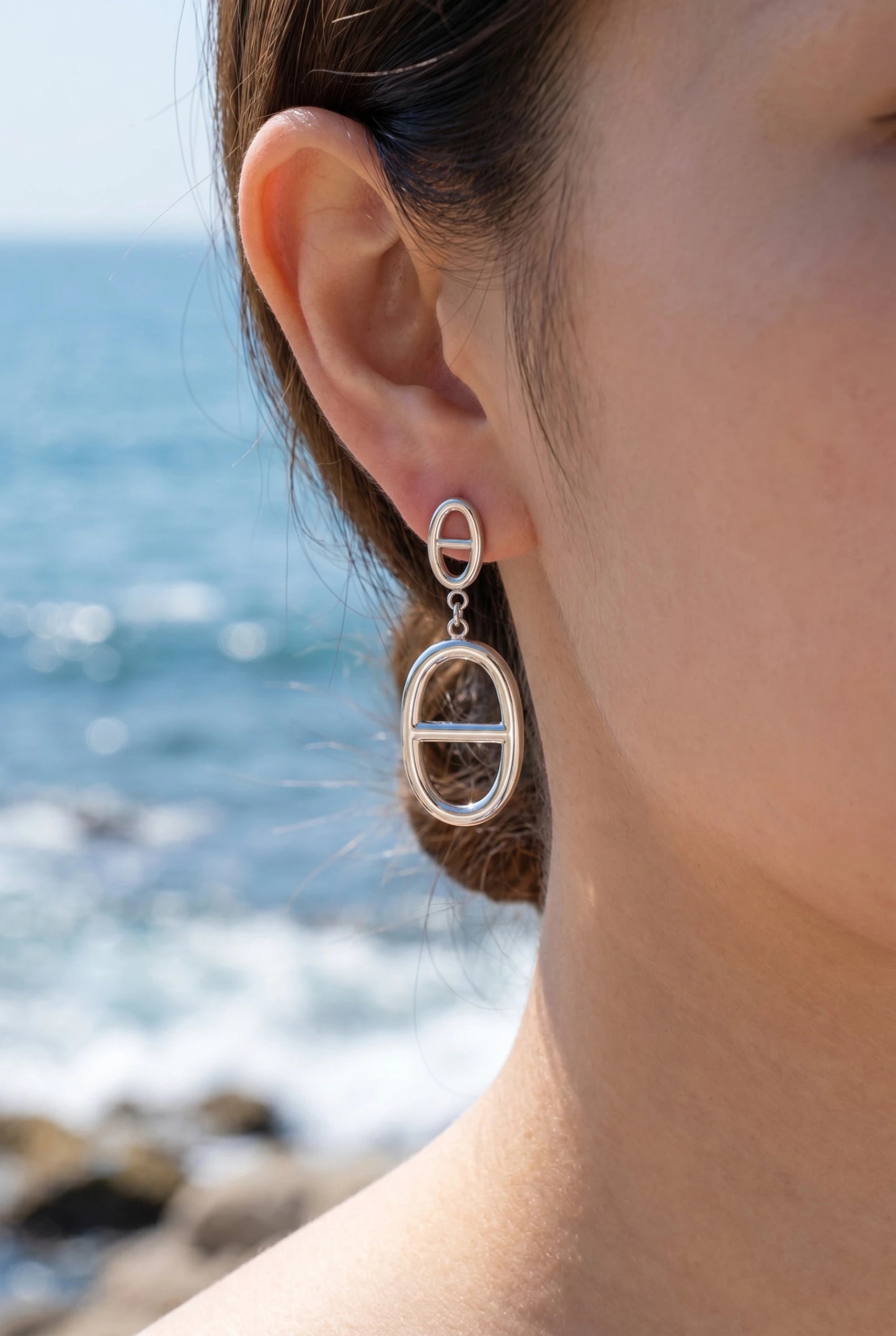 Boucles d’oreilles en acier inoxydable
