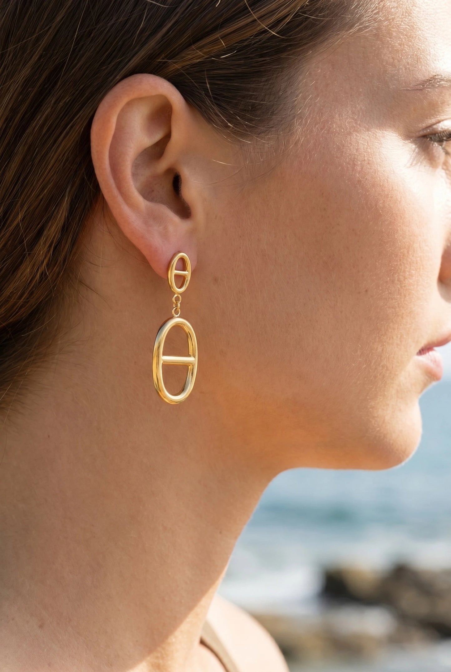 Boucles d’oreilles en acier inoxydable