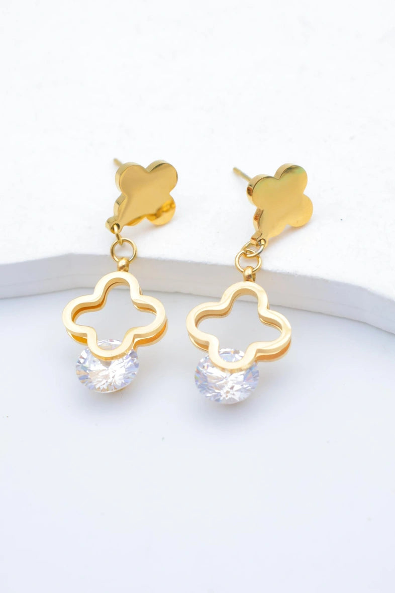 Boucles d'oreilles en acier inoxydable - DORÉ