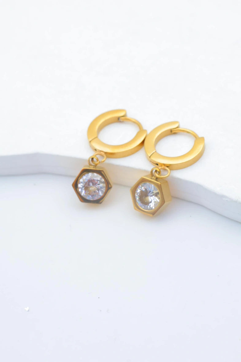 Boucles d'oreilles en acier inoxydable - DORÉ