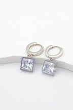 Boucles d'oreilles en acier inoxydable - ARGENT