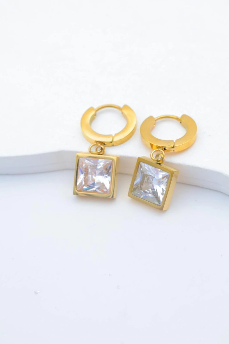 Boucles d'oreilles en acier inoxydable - DORÉ