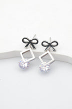 Boucles d'oreilles en acier inoxydable - ARGENT