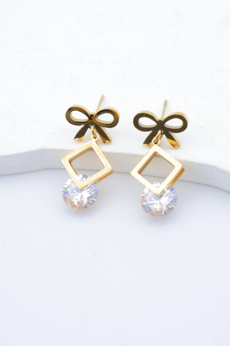 Boucles d'oreilles en acier inoxydable - DORÉ