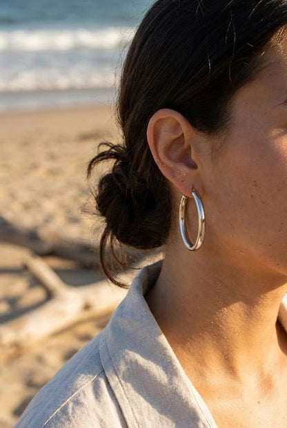 Boucles d’oreilles en acier inoxydable