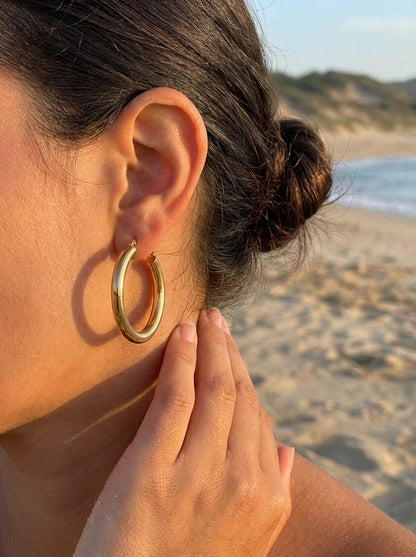Boucles d’oreilles en acier inoxydable