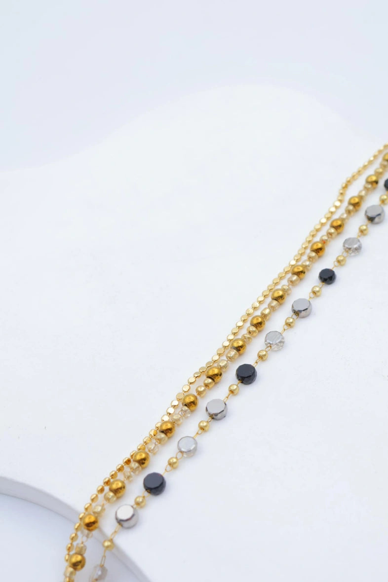 Bracelet en acier inoxydable - NOIR