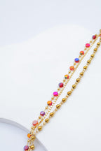 Bracelet en acier inoxydable - ROUGE