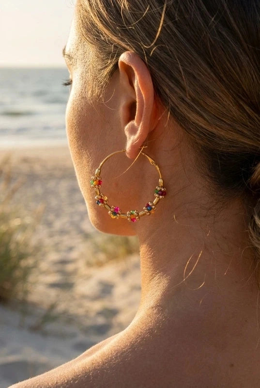 Boucles d’oreilles en acier inoxydable