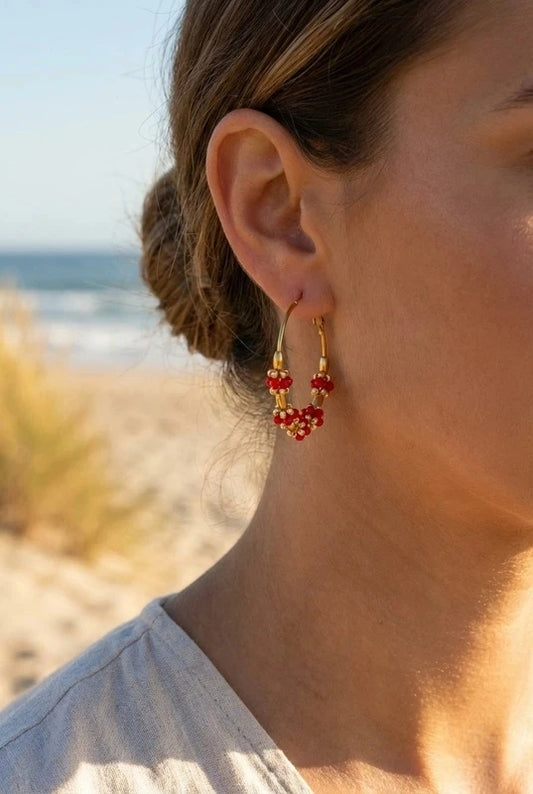 Boucles d’oreilles en acier inoxydable