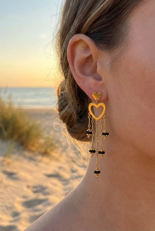 Boucles d’oreilles en acier inoxydable
