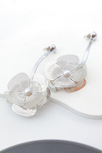 Boucles d'oreilles en acier inoxydable - ARGENT