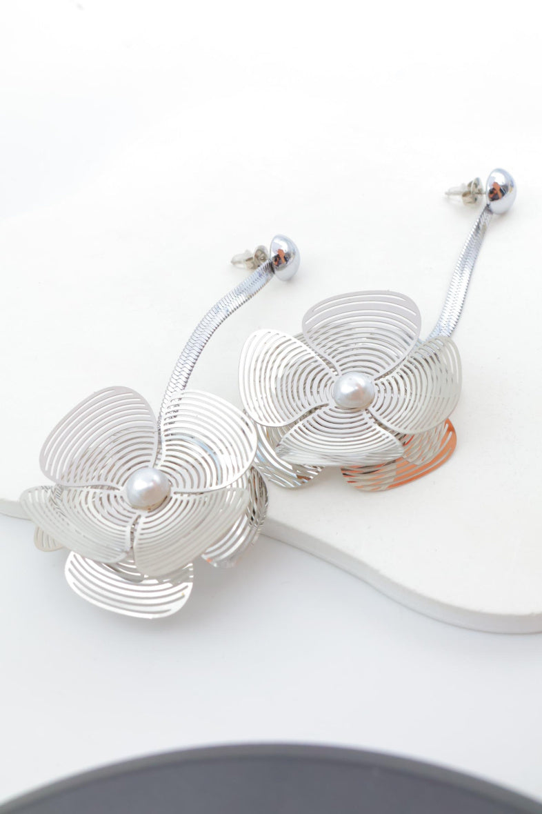 Boucles d'oreilles en acier inoxydable - ARGENT