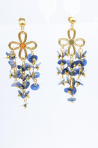 Boucles d'oreilles en acier inoxydable - BLEU