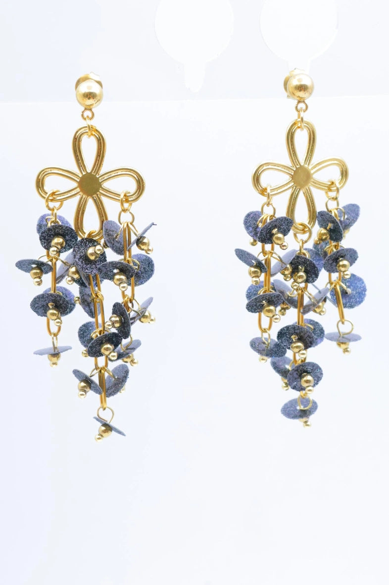 Boucles d'oreilles en acier inoxydable - NOIR