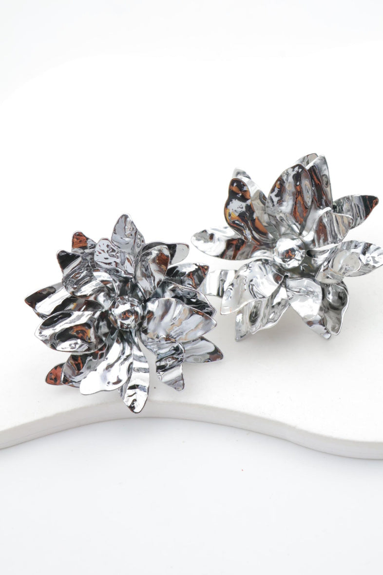 Boucles d'oreilles en acier inoxydable - ARGENT