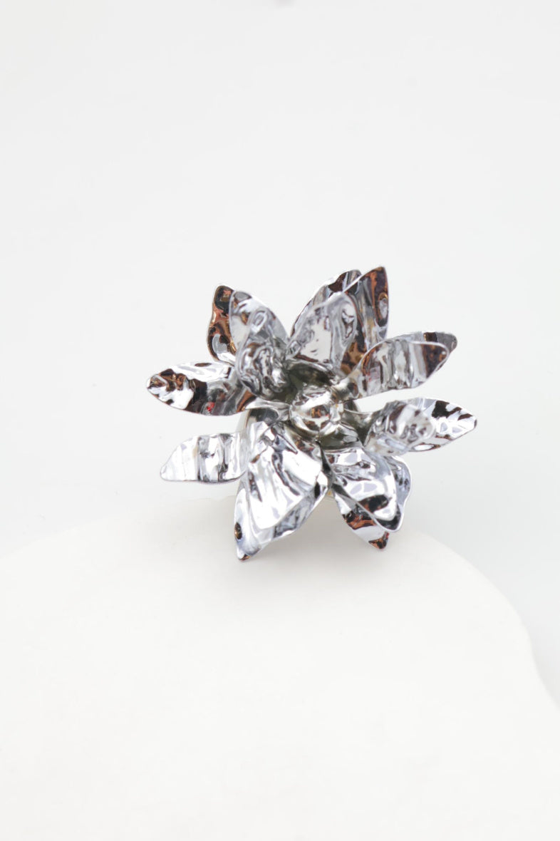 Bague en acier inoxydable ajustable - ARGENT
