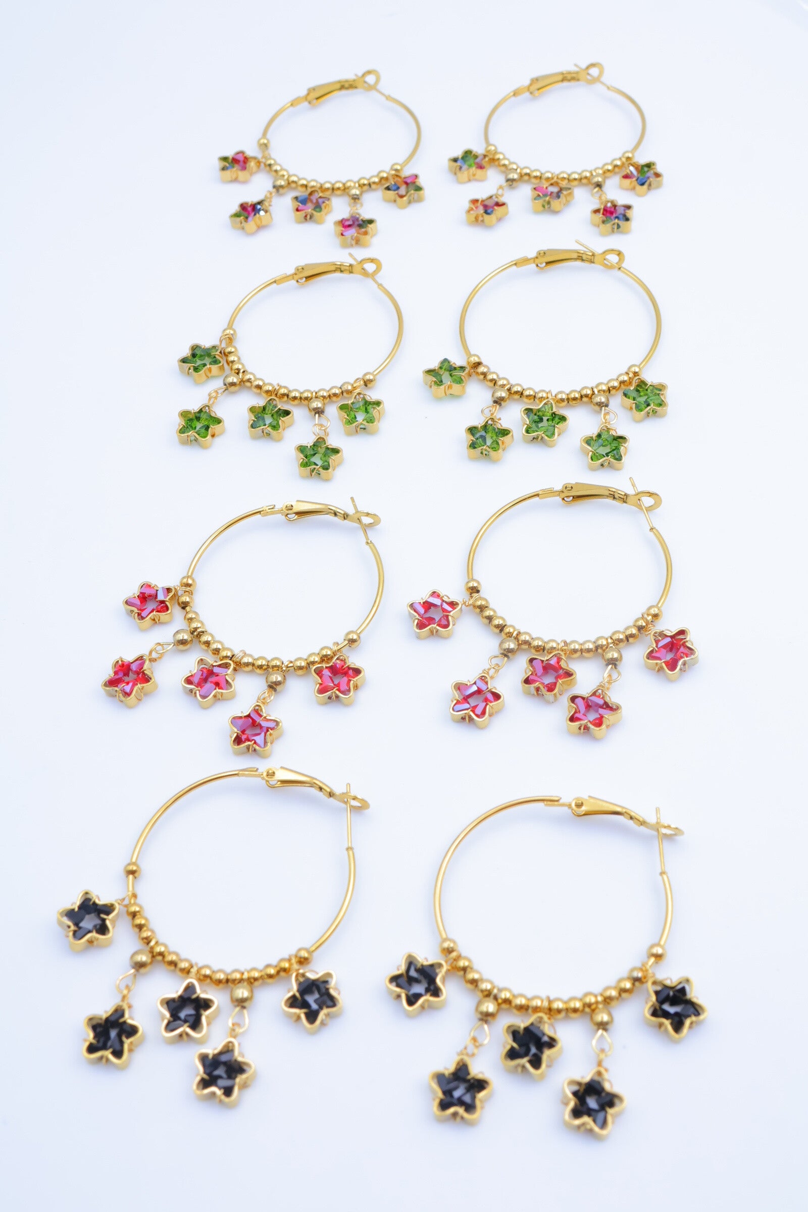 Boucles d'oreilles en acier inoxydable - MULTICOLORE