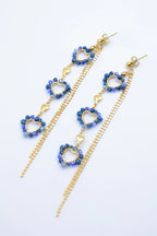 Boucles d'oreilles en acier inoxydable - BLEU