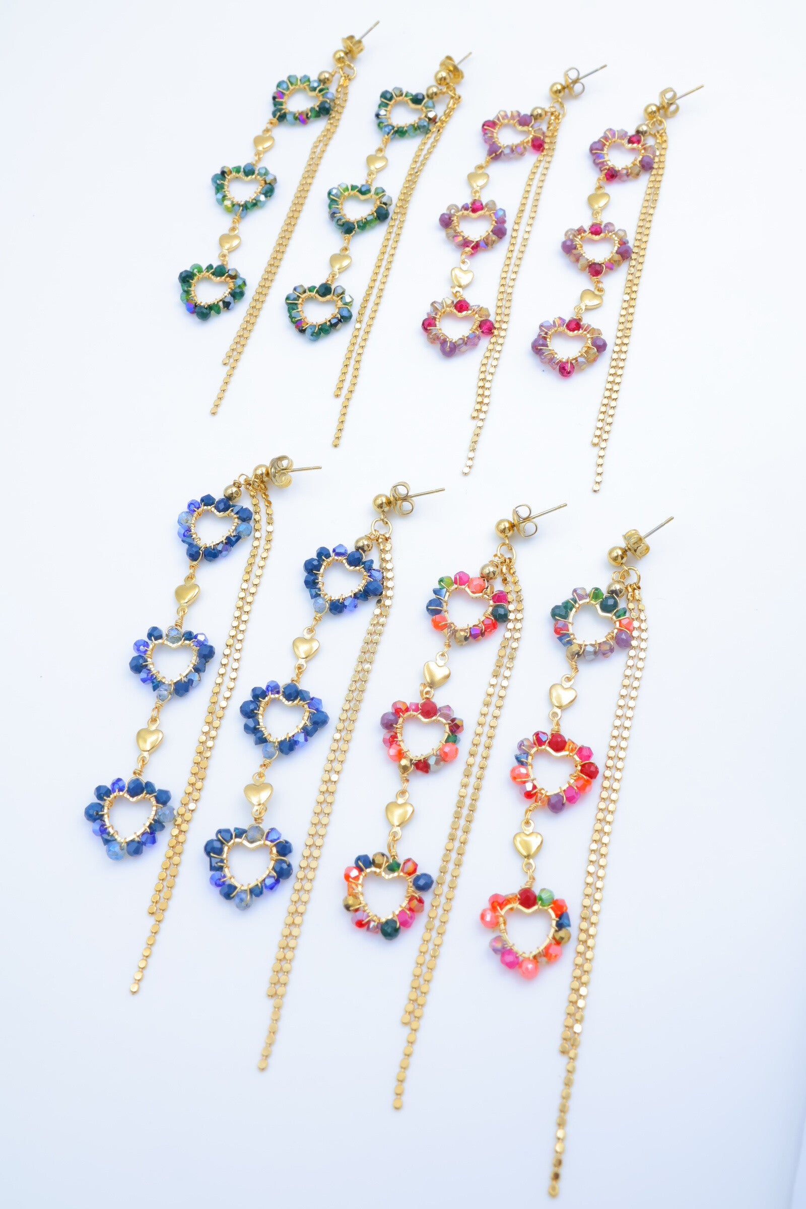 Boucles d'oreilles en acier inoxydable - MULTICOLORE