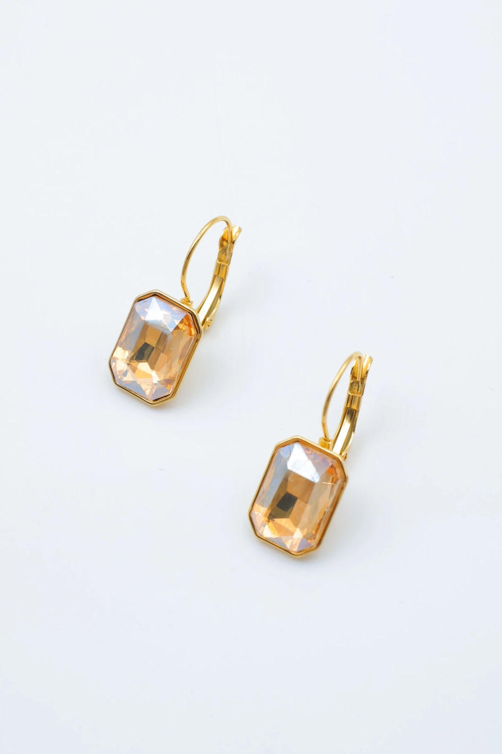 Boucles d'oreilles en acier inoxydable - BEIGE
