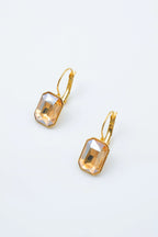 Boucles d'oreilles en acier inoxydable - BEIGE