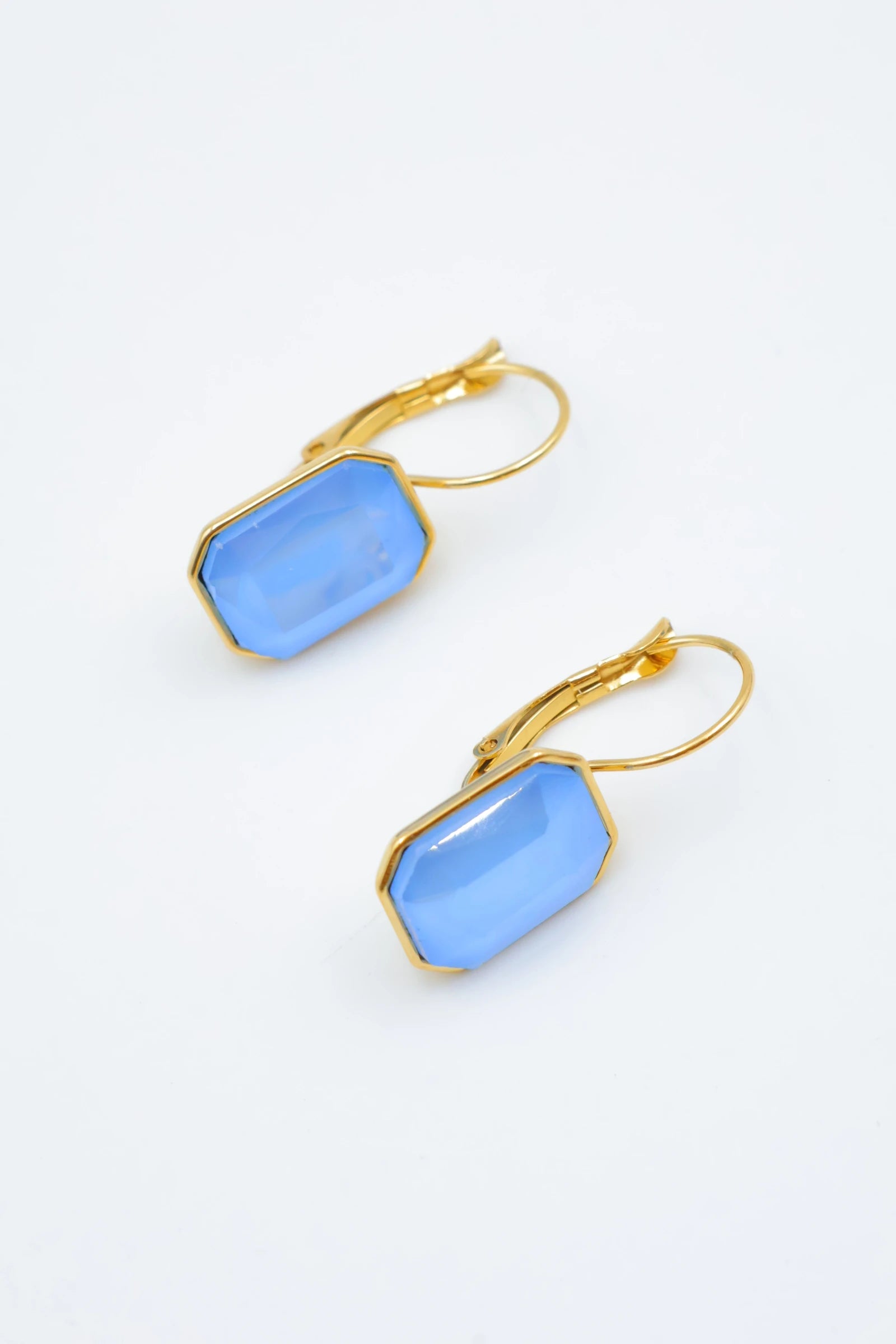 Boucles d'oreilles en acier inoxydable - BLEU