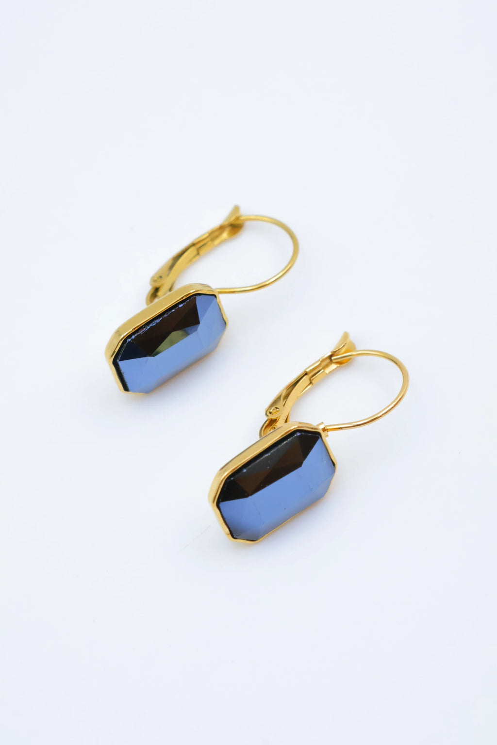 Boucles d'oreilles en acier inoxydable - NOIR