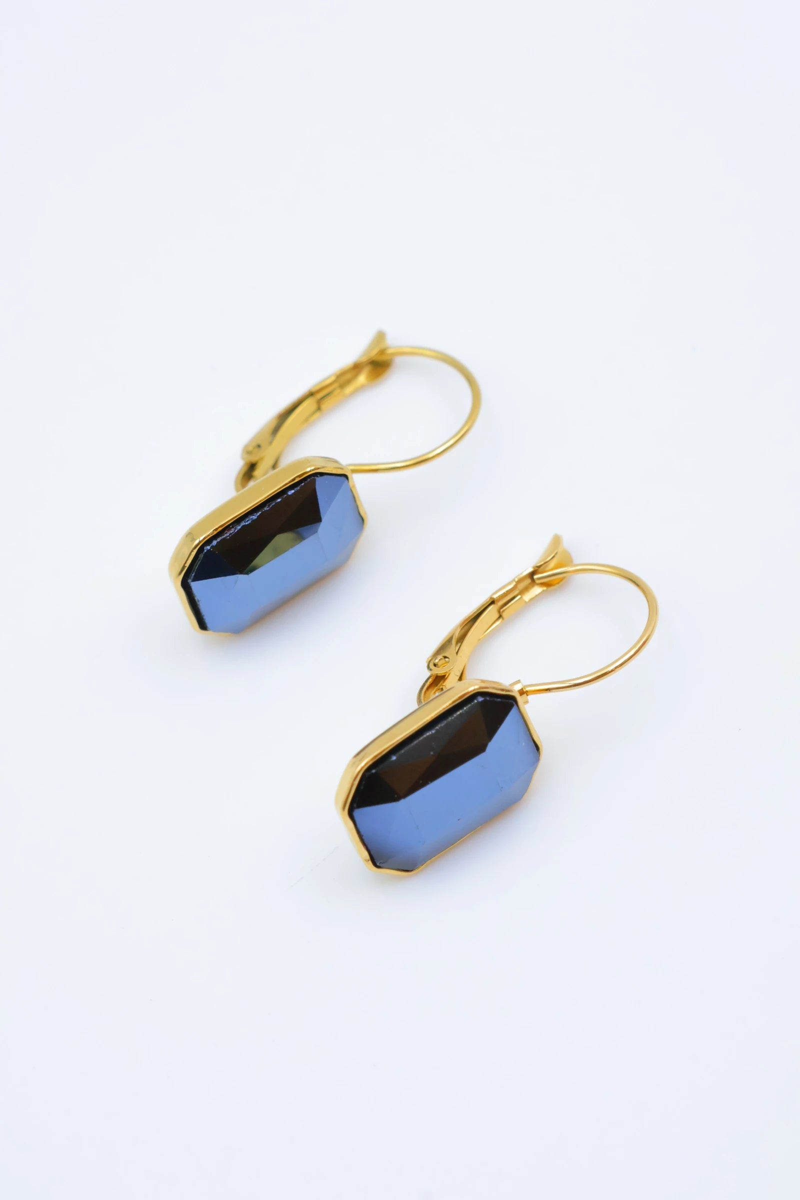 Boucles d'oreilles en acier inoxydable - NOIR