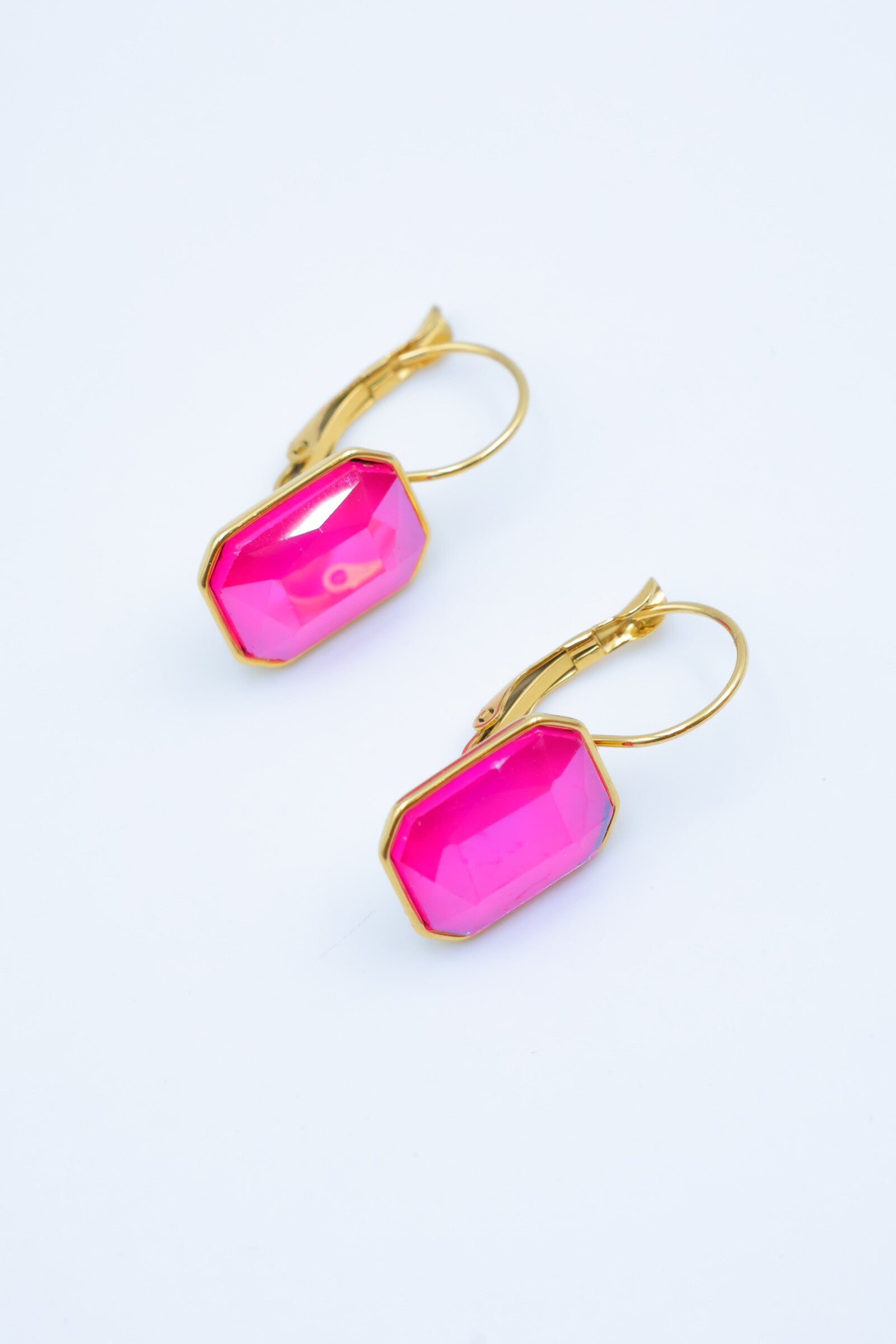 Boucles d'oreilles en acier inoxydable - ROSE FLASH