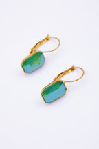 Boucles d'oreilles en acier inoxydable - VERT