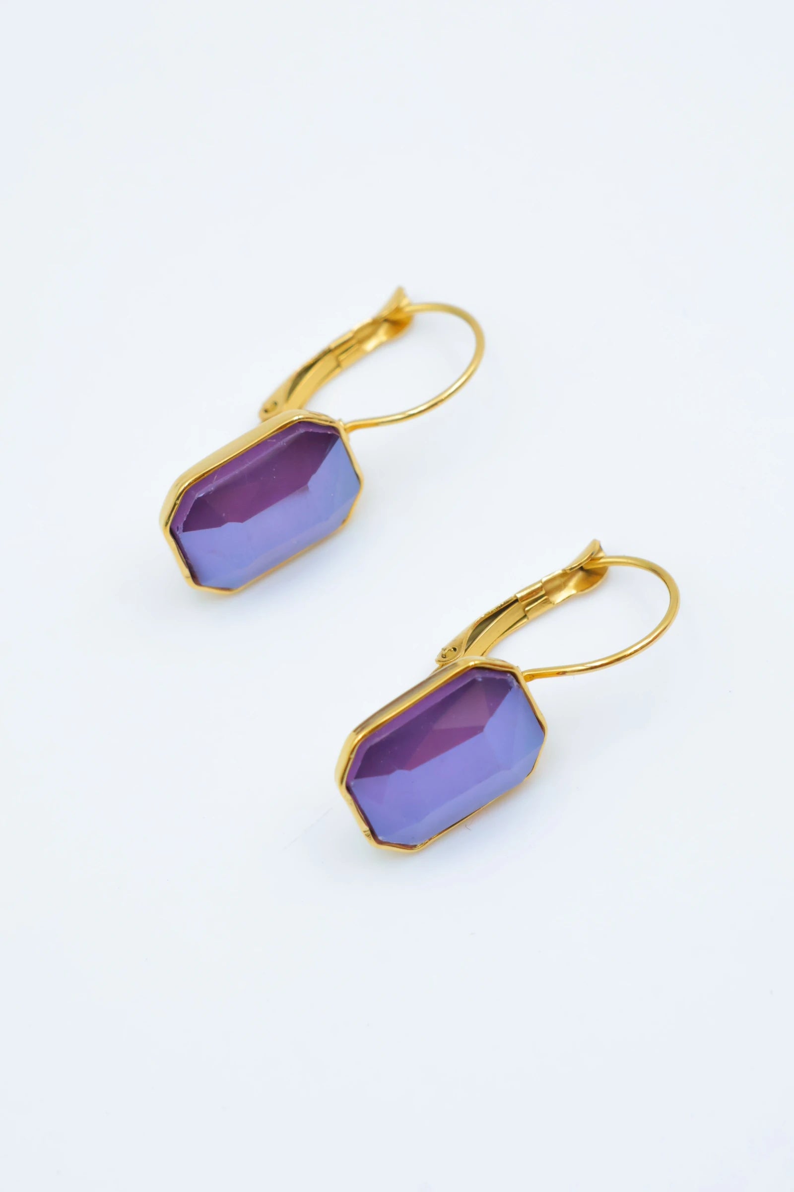 Boucles d'oreilles en acier inoxydable - VIOLET