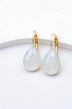 Boucles d'oreilles en acier inoxydable - BLANC