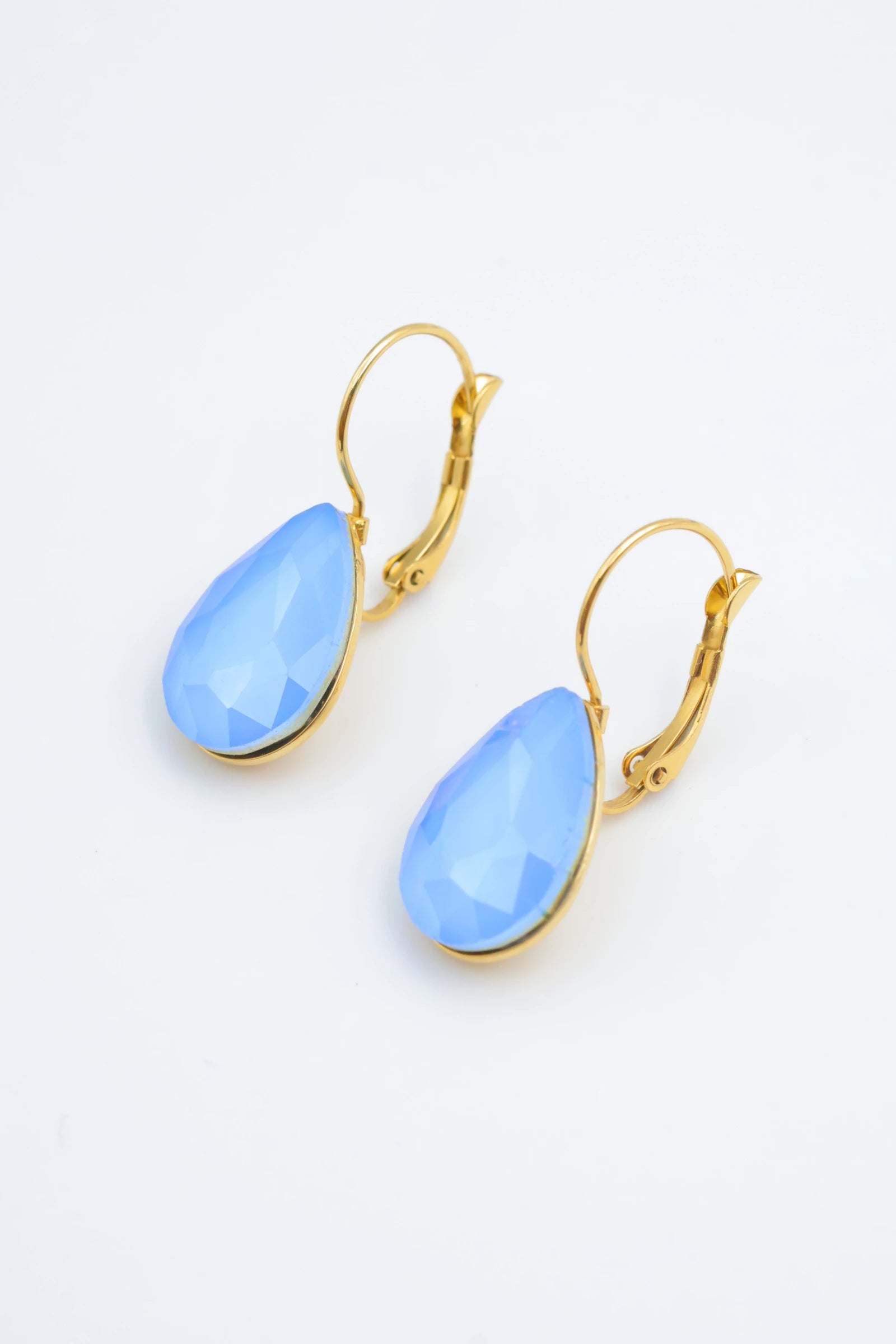 Boucles d'oreilles en acier inoxydable - BLEU MARINE