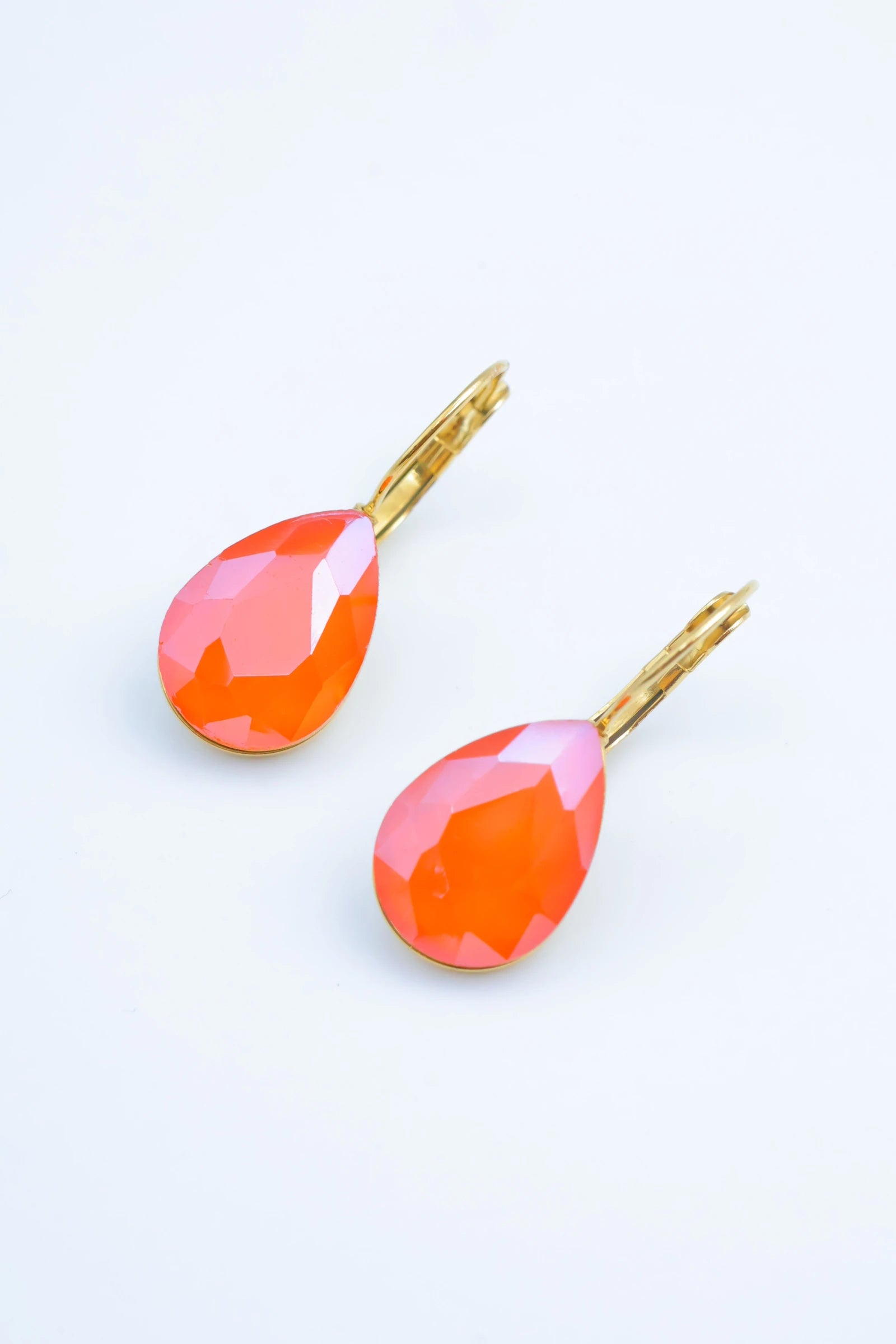 Boucles d'oreilles en acier inoxydable - ORANGE