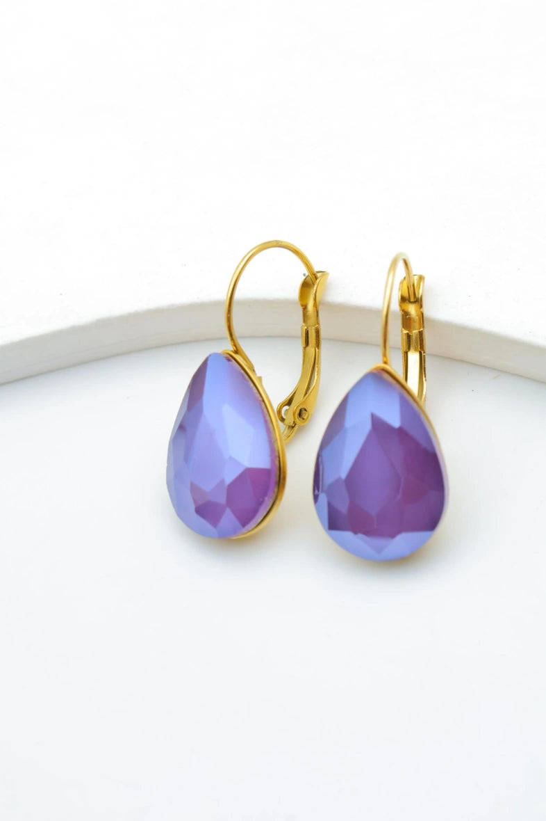 Boucles d'oreilles en acier inoxydable - VIOLET