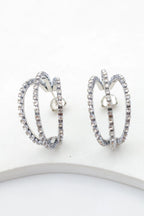Boucles d'oreilles en acier inoxydable - ARGENT