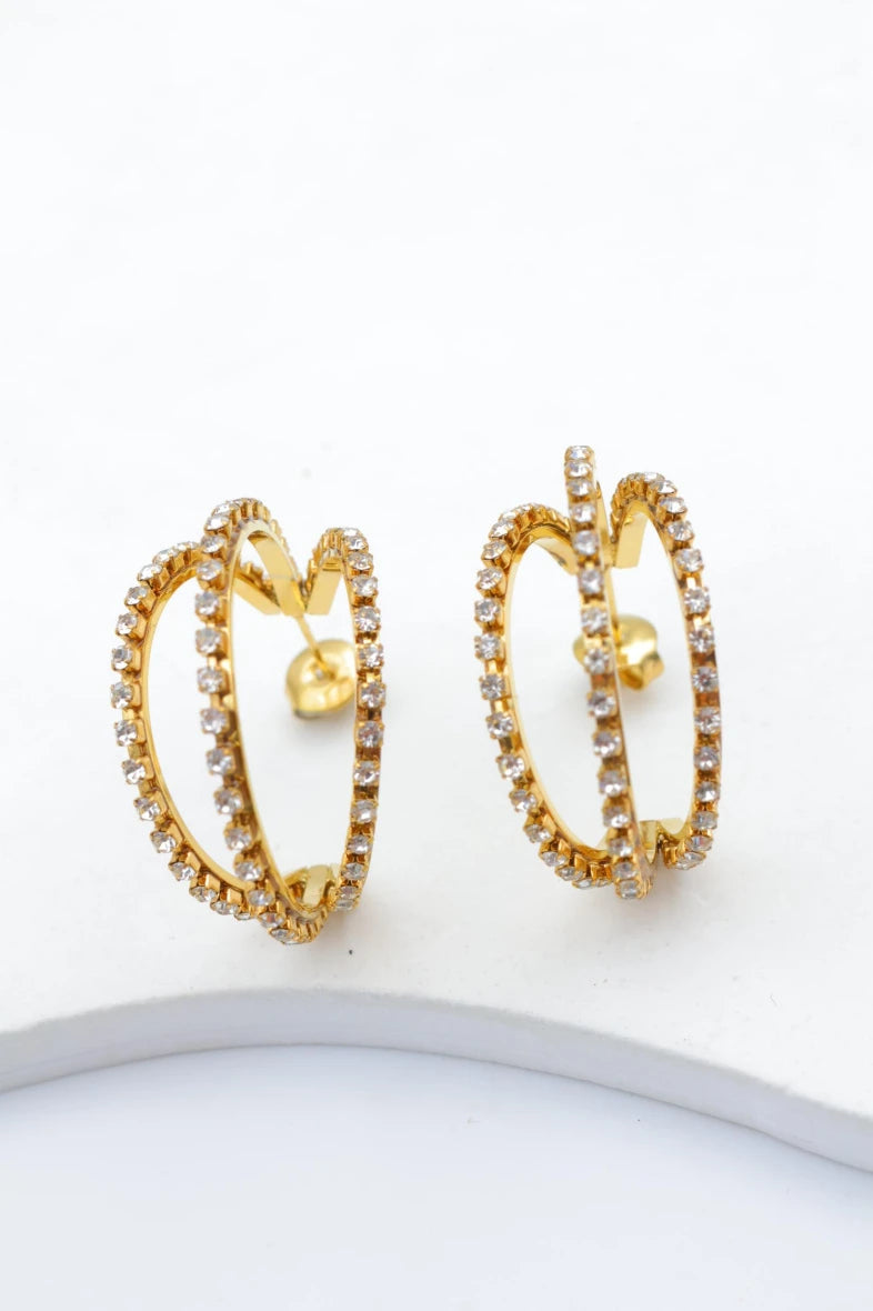 Boucles d’oreilles en acier inoxydable