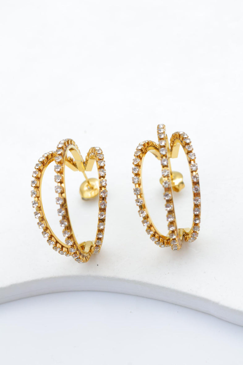 Boucles d'oreilles en acier inoxydable - DORÉ