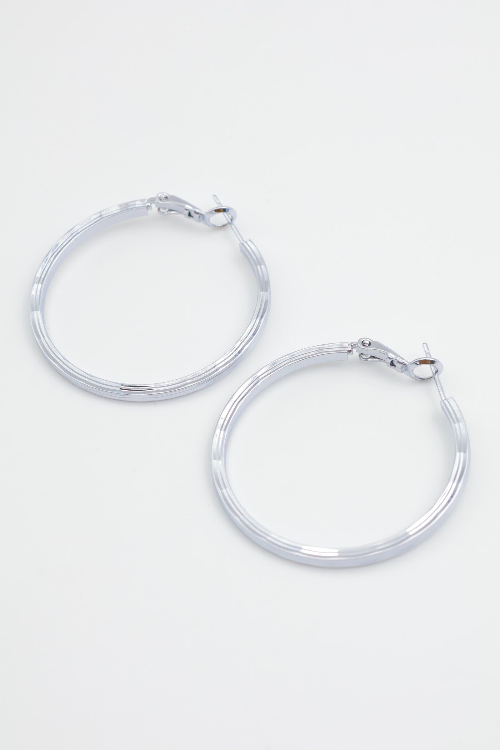 Boucles d'oreilles en acier inoxydable - ARGENT