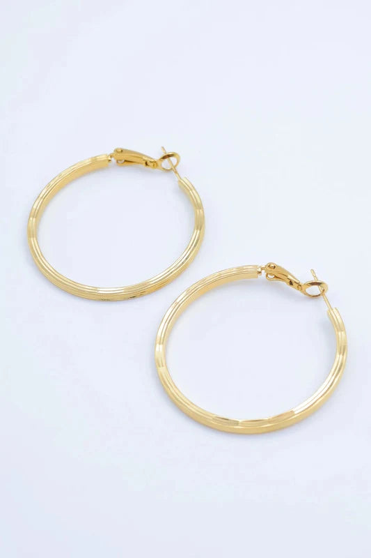 Boucles d’oreilles en acier inoxydable