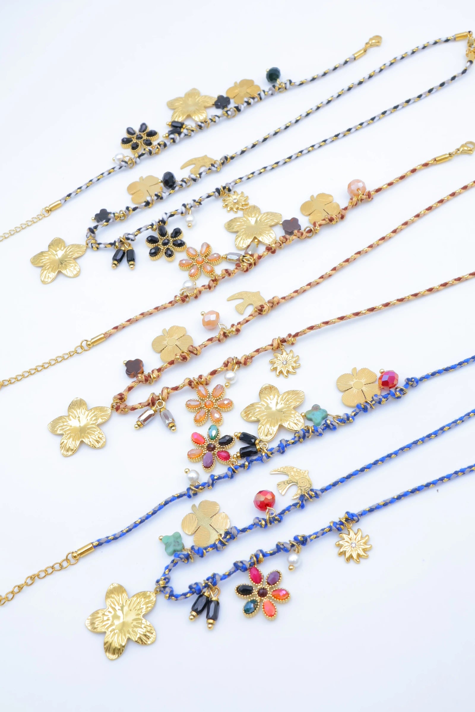 Parure de bijoux en acier inoxydable - BEIGE