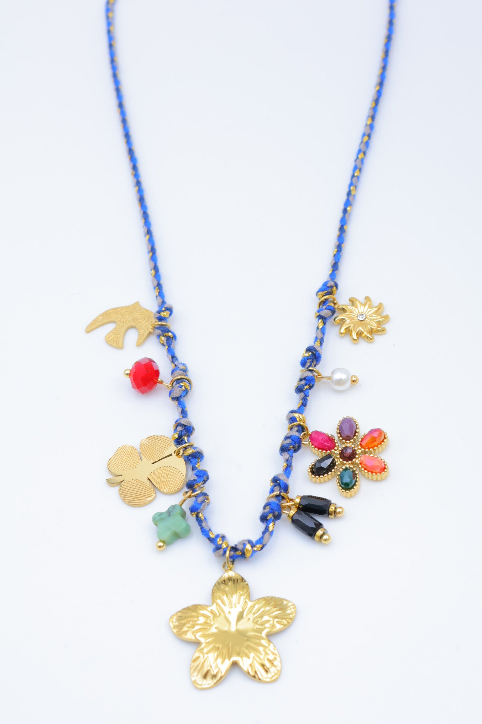 Collier en acier inoxydable - BLEU